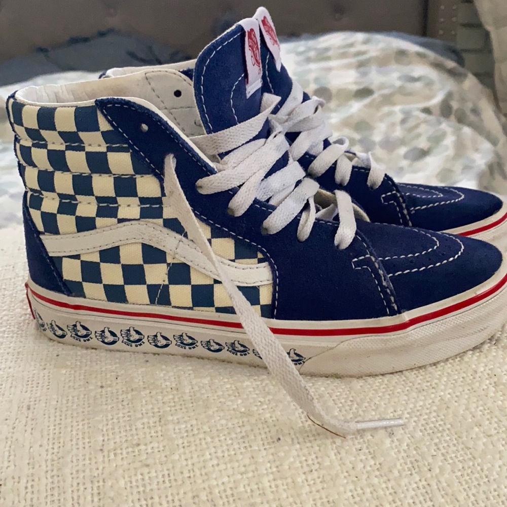 Vans checkerboard Hightop kids - size 3 (US), 2.5 (UK), 34 (EU)